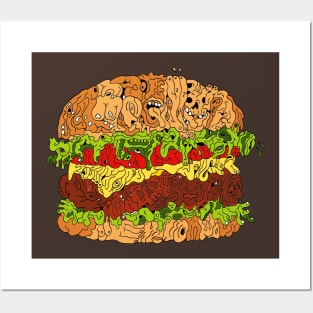 Cheese Burger Posters and Art